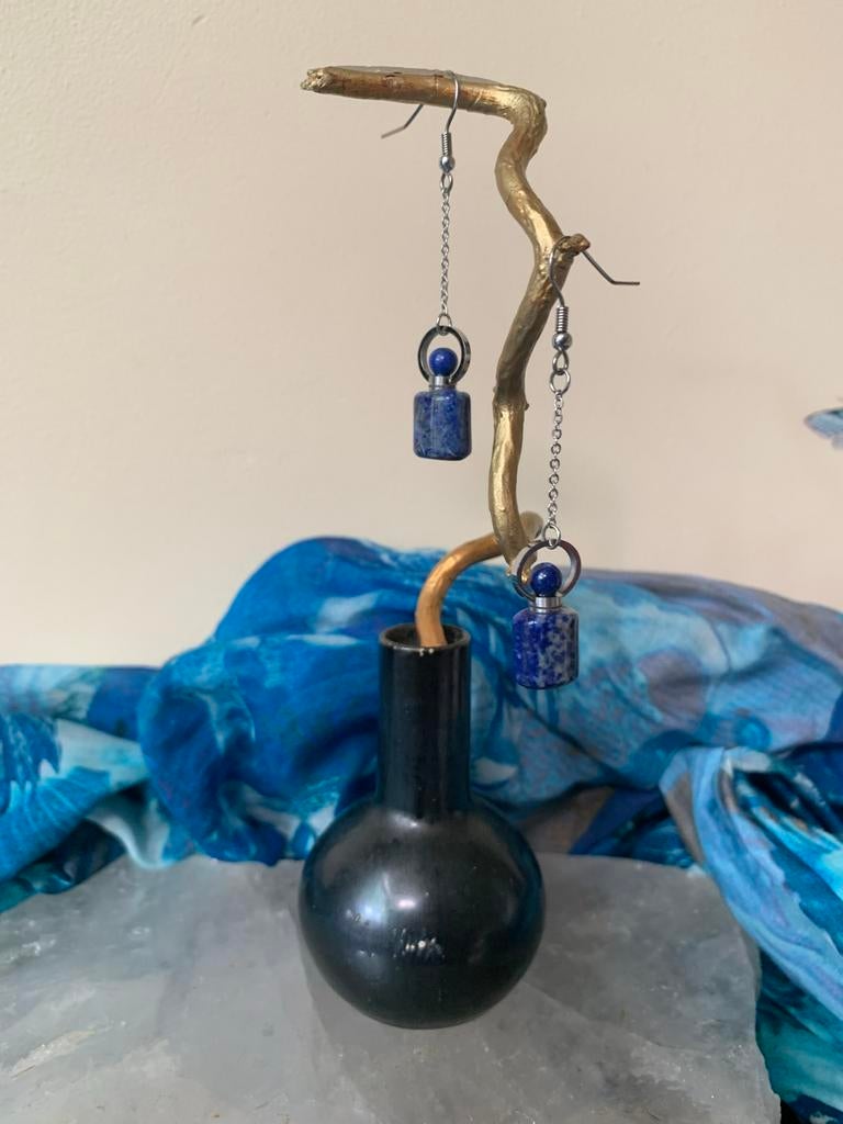 Lapis lazuli parfum as hanger beschermt uniek magie liefde, Blauw, Nieuw, Ophalen of Verzenden, Met edelsteen