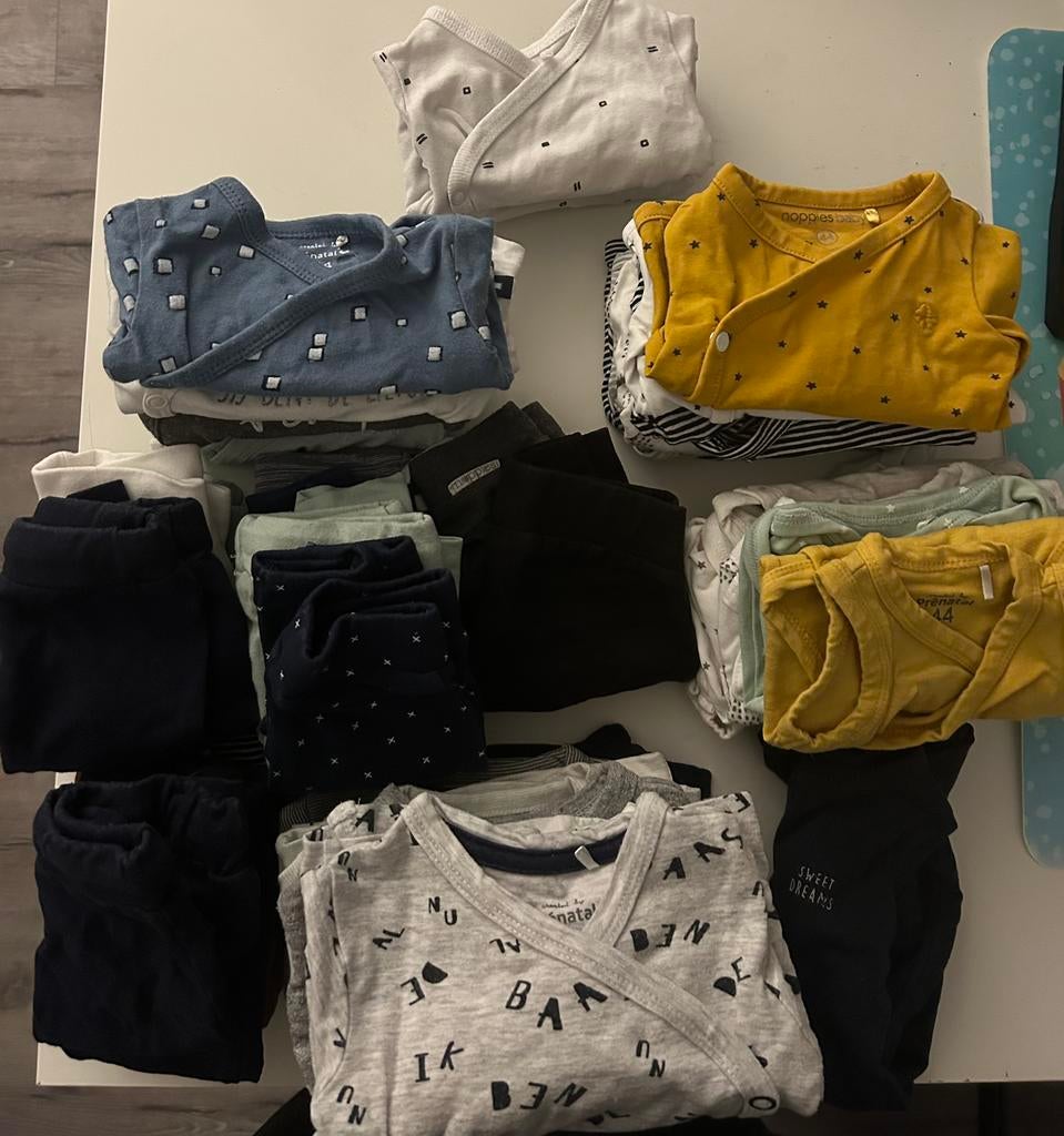 Pakket prematuur kleding maat 44, Kinderen en Baby's, Babykleding | Prematuur, Ophalen, Zo goed als nieuw, Jongetje of Meisje