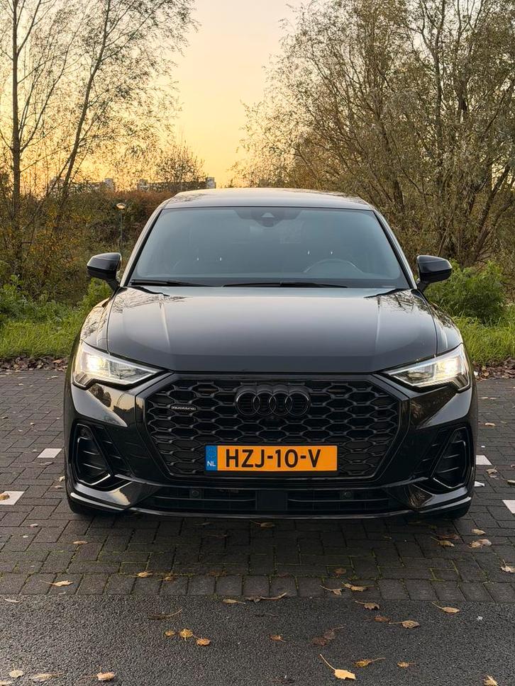 Audi Q3 45 Tfsi 230pk S Tronic Quattro 2020 Zwart, Auto's, Audi, Particulier, Q3, 360° camera, 4x4, ABS, Achteruitrijcamera, Adaptieve lichten