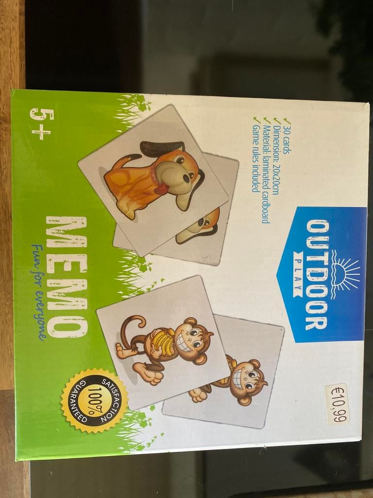 Memorie spel, Ophalen of Verzenden, Zo goed als nieuw