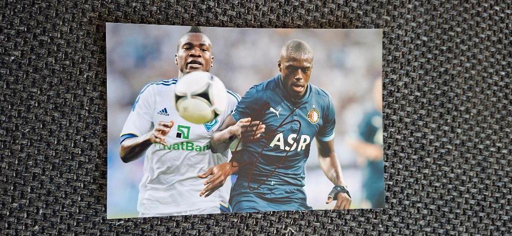 Foto met handtekening; Bruno Martins Indi # Feyenoord, Verzamelen, Ophalen of Verzenden, Nieuw, Feyenoord, Overige typen