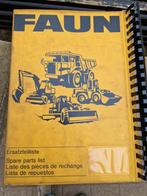 FAUN FM 1024 Hydraulische Graafmachine Onderdelenlijst, Ophalen of Verzenden