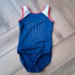 Decathlon turnpakje blauw, rood, wit voor meisjes 8-10 jaar, Ophalen, Blauw, Overige typen, Gedragen