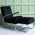 ALLERLAATSTE eigen collectie fauteuil incl hocker €1195,-, Nieuw, 75 tot 100 cm, Ophalen of Verzenden, Stof
