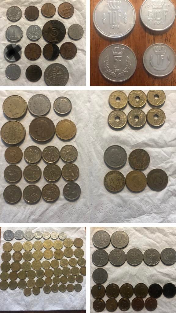 Lot met munten uit verschillende landen, Postzegels en Munten, Munten | Europa | Niet-Euromunten, Ophalen of Verzenden, Overige landen