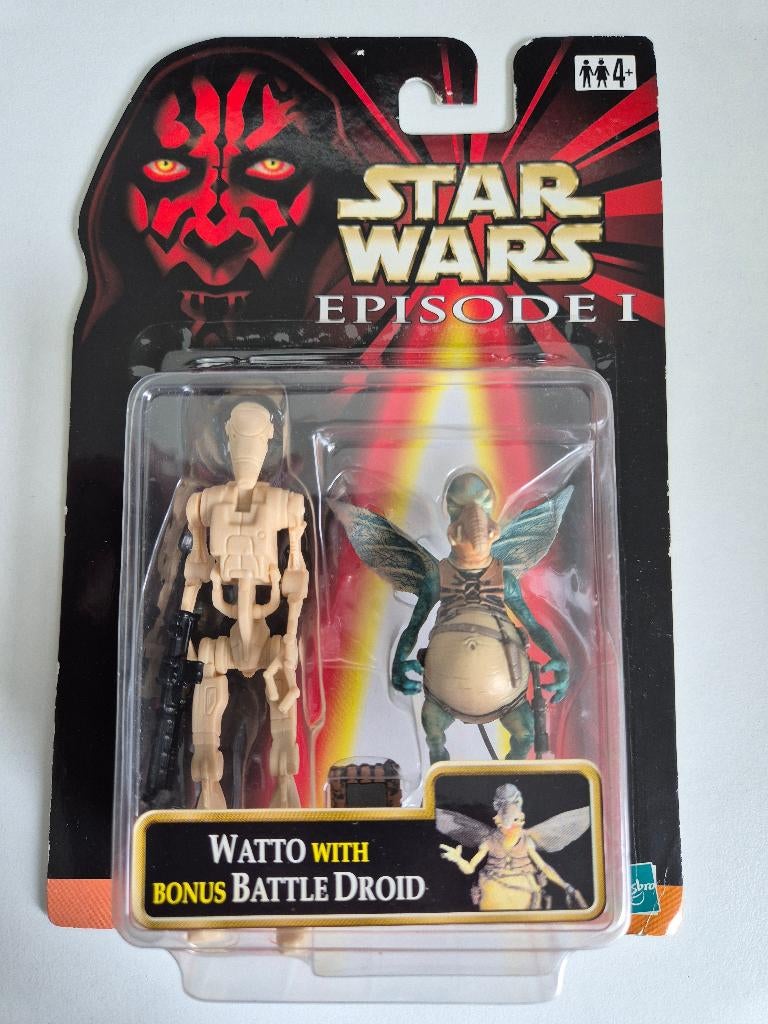 Star Wars EP1 Watto + Bonus Battle Droid, Ophalen of Verzenden, Nieuw, Actiefiguurtje