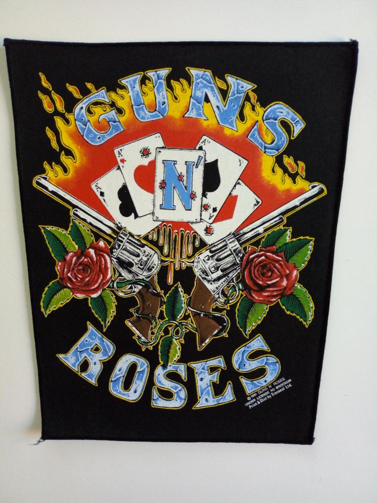 Guns N' Roses prachtige zeldzame vintage 1991 backpatch 509, Verzenden, Nieuw, Kleding
