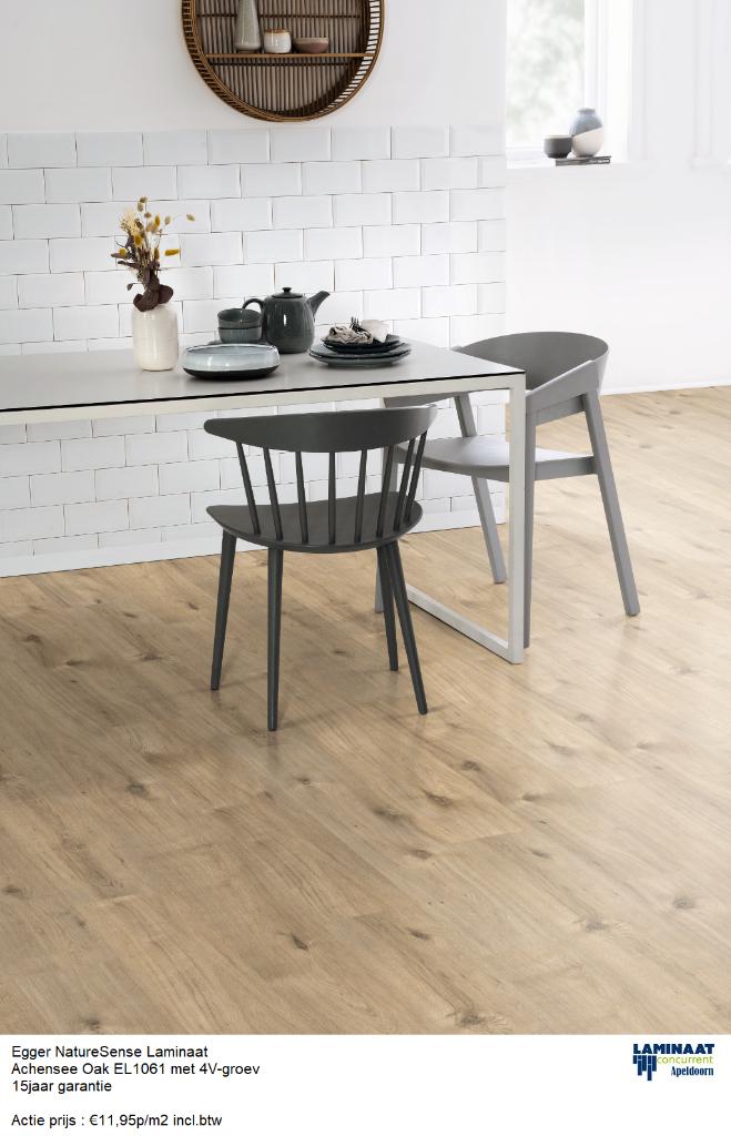Laminaat Egger Achensee Oak EL1061 met 4V-groev, Huis en Inrichting, Bruin, 75 m² of meer, Nieuw, Ophalen of Verzenden