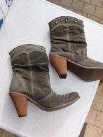 enkellaarsjes met een western-uitstraling, Kleding | Dames, Ophalen of Verzenden, Gedragen, Groen