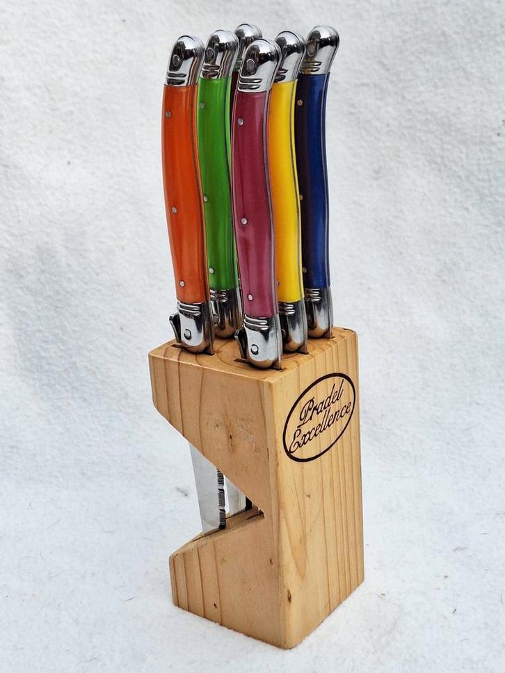 Laguiole messen van Pradel Excellence in blok, Huis en Inrichting, Keuken | Bestek, Nieuw, Rvs of Chroom, Ophalen of Verzenden