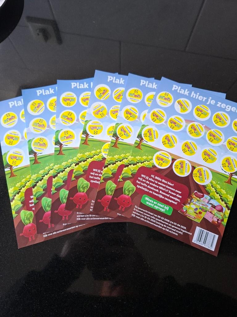 Lidl mini spaarzegels nog 2 kaarten, Ophalen of Verzenden, Nieuw
