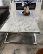 Luxe marmeren eettafel en salontafel set, Huis en Inrichting, Tafels | Salontafels, Ophalen, 50 tot 100 cm, Zo goed als nieuw
