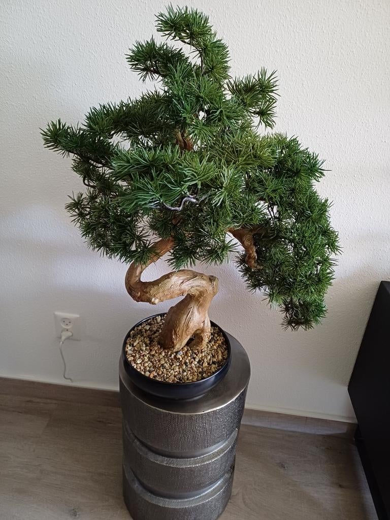 Grote Kunst Bonsai boom, Groen, Overige materialen, Ophalen of Verzenden, Zo goed als nieuw