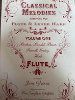 Classical Melodies Fluit & Harp Bladmuziek Volume 1, Gebruikt, Klassiek, Dwarsfluit of Piccolo, Ophalen of Verzenden