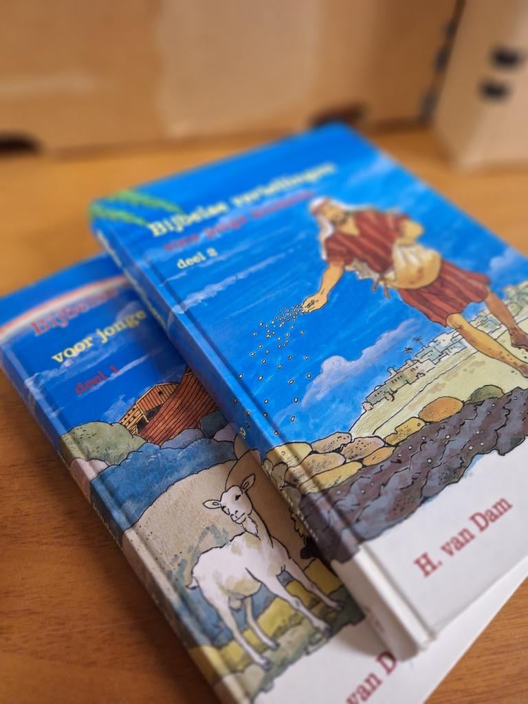 Bijbelse vertellingen H. van Dam, deel 1 en deel 2 WD014/09[, Ophalen of Verzenden, Zo goed als nieuw