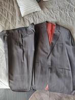 Maatpak bruin met krijtstreep, Kleding | Heren, Kostuums en Colberts, Ophalen of Verzenden, Bruin