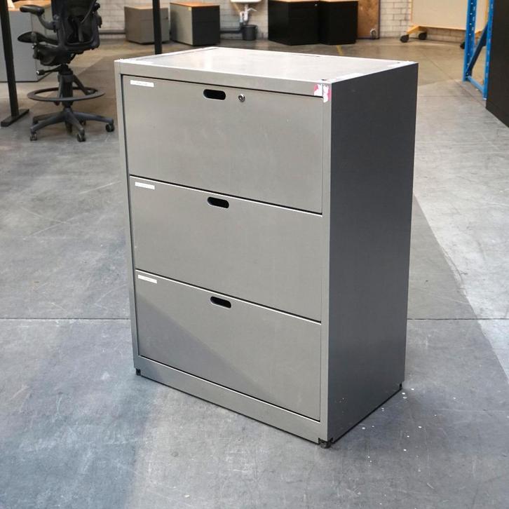 Assenburg Ladekast | Archiefkast | 108 x 80 x 47 cm | Grijs, Huis en Inrichting, Kasten | Ladekasten, Gebruikt, 100 tot 150 cm