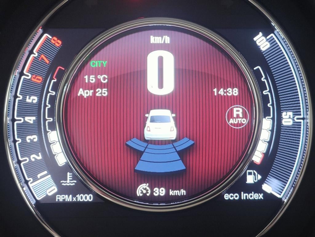 Fiat 500 1.2 Lounge RED / Navi / Spotify, Auto's, Fiat, Stof, Gebruikt, 4 cilinders, Bedrijf