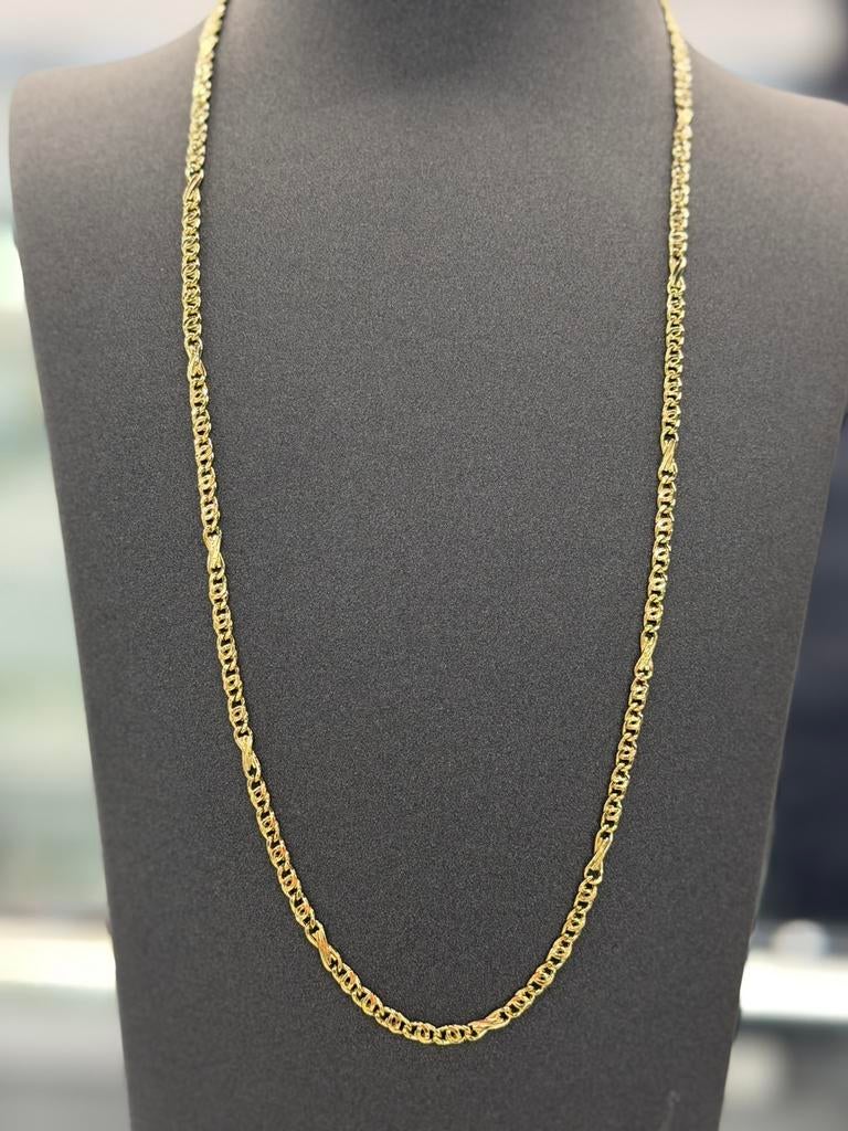 14 Karaat Goud - Ketting - 6.13 Gram - Nieuw, Sieraden, Tassen en Uiterlijk, Kettingen, Ophalen of Verzenden, Nieuw, Goud