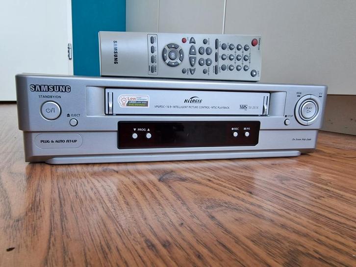 Samsung VHS Videorecorder met Afstandsbediening, Audio, Tv en Foto, Videospelers, Gebruikt, VHS-speler of -recorder, Ophalen of Verzenden
