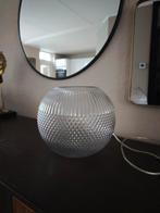 Mooie glazen ronde tafellamp, Modern, Sfeervol, Ophalen of Verzenden, Minder dan 50 cm, Glas