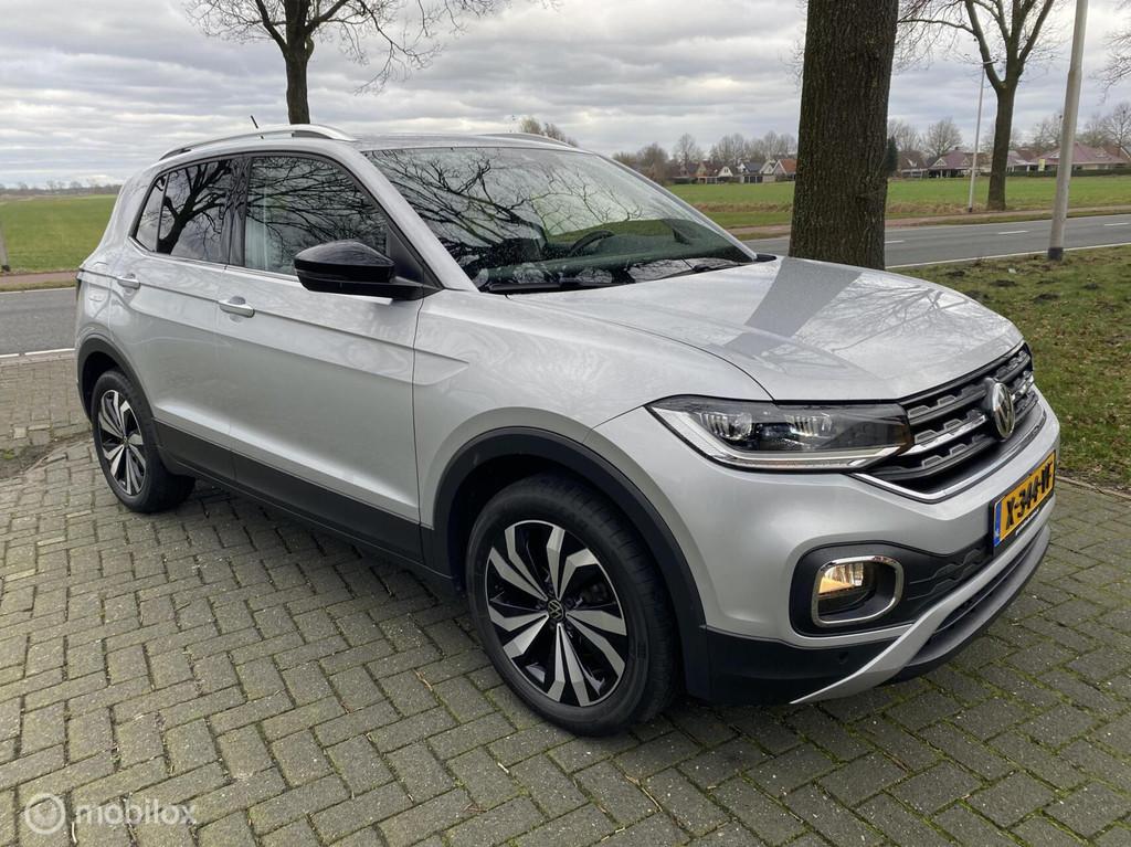 Volkswagen T-Cross 1.0 TSI Style I camera I Trekhaak I Navig, Auto's, T-Cross, Gebruikt, Zwart, Bedrijf