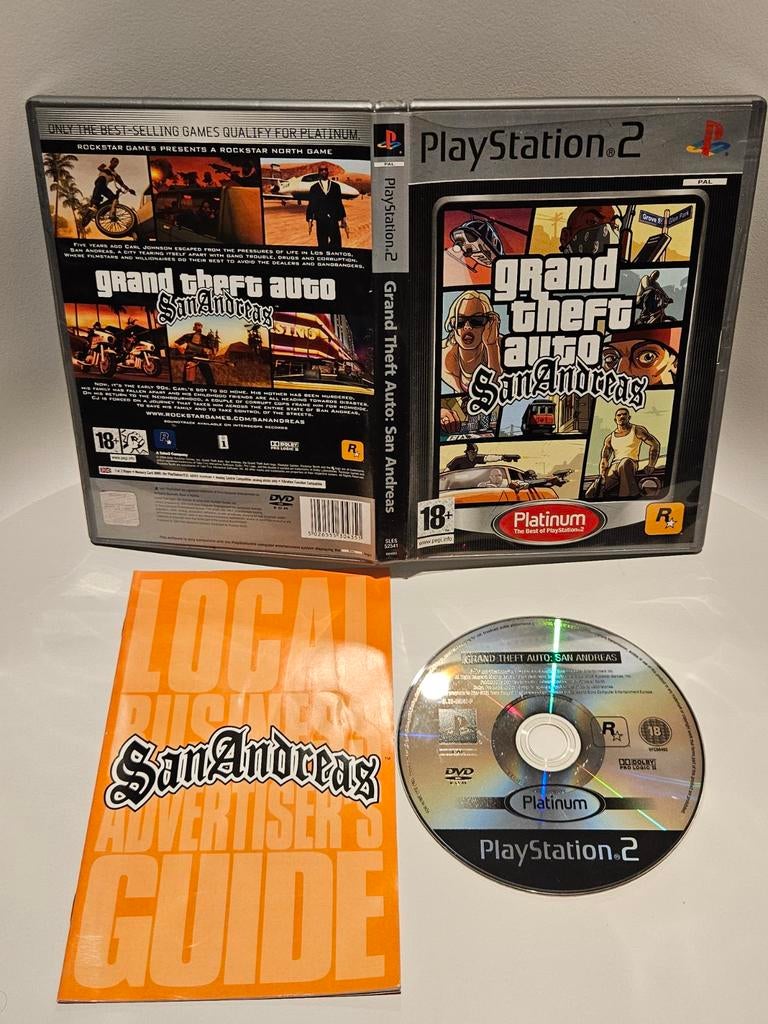 GTA San Andreas PS2, Avontuur en Actie, Vanaf 18 jaar, 1 speler, Ophalen of Verzenden