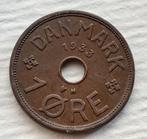 1 Ore 1933 Denemarken Oude Vintage Munt Scandinavie Europa, Ophalen of Verzenden, Overige landen