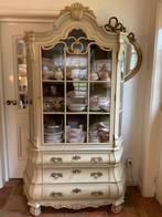 Antieke Franse vitrinekast kabinet Louis XV stijl, Ophalen