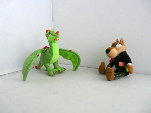 Efteling sprookjesboom # Draak, en wolf, Ophalen of Verzenden, Zo goed als nieuw, Beeldje of Poppetje