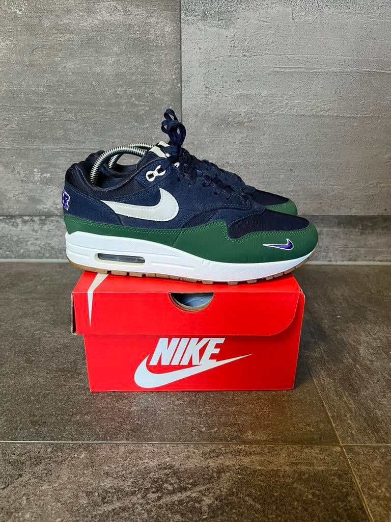 Nike Air Max 1 '87 Obsidian | Maat 38, Blauw, Ophalen of Verzenden, Sneakers of Gympen, Zo goed als nieuw