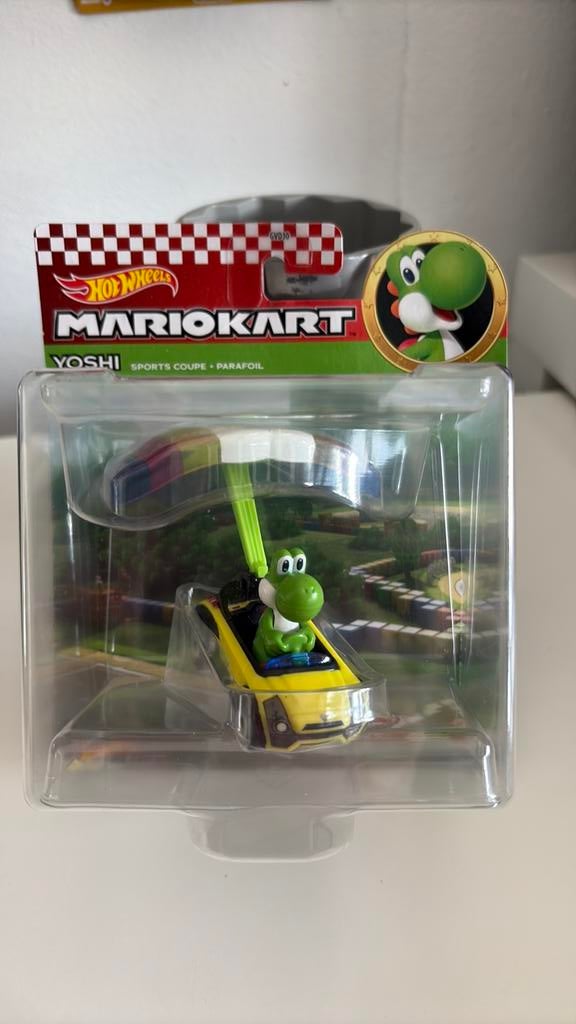 Hot Wheels Mariokart Yoshi 1/64, Ophalen of Verzenden, Nieuw, Auto