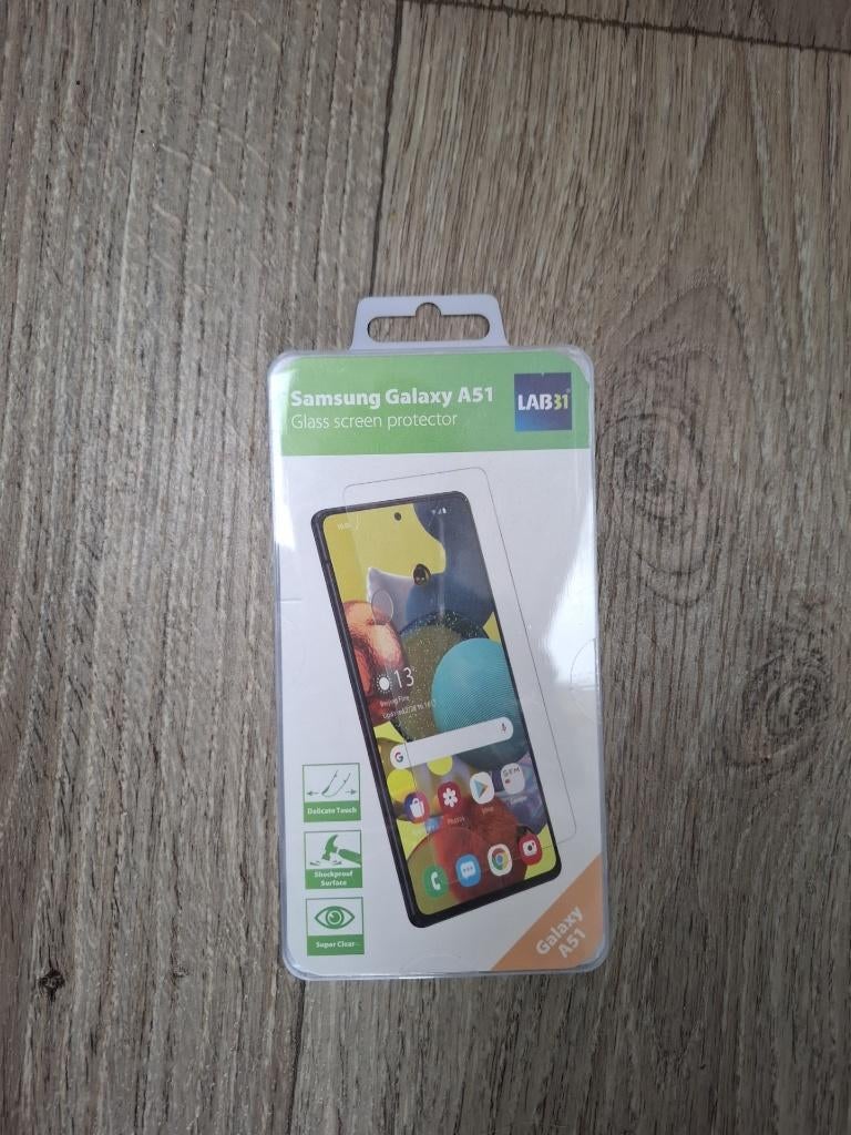 Lab31 glass screen protector Samsung A51, Telecommunicatie, Ophalen of Verzenden, Nieuw, Bescherming, Samsung