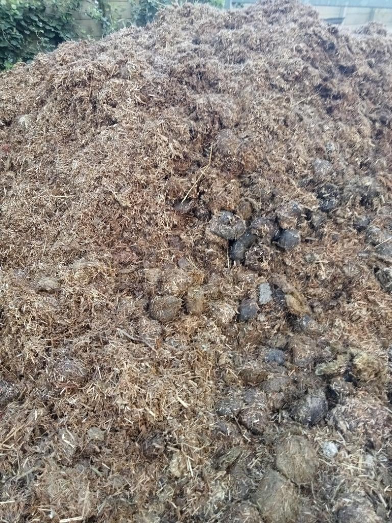 Paardenmest gratis voor tuin/moestuin/briketten te maken, Ophalen of Verzenden, Mest
