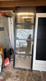Stompe steellook deur 73x231.5 cm blank glas nr 402, Ophalen, 80 tot 100 cm, 215 cm of meer, Binnendeur