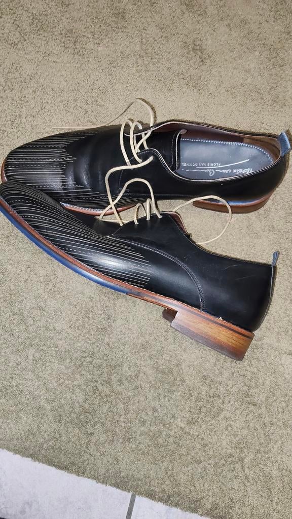 Floris van Bommel schoenen 40, Kleding | Heren, Schoenen, Ophalen of Verzenden, Zo goed als nieuw, Zwart