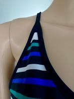 J369 Studio Anneloes maat M=38/40 lange jurk Blauw/groen/wit, Maat 38/40 (M), Studio Anneloes, Blauw, Ophalen of Verzenden