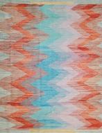 Handmade oriental wool Kelim New Paksima Modern 170x246cm, Crème, 150 tot 200 cm, Onbekend, 200 cm of meer