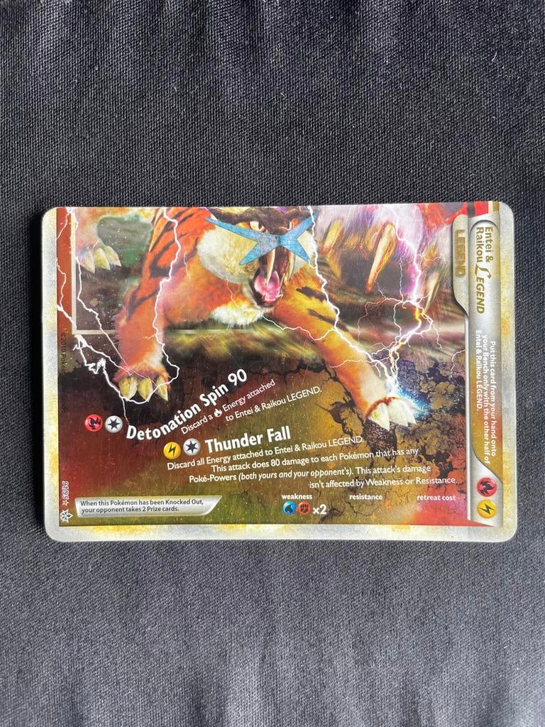 Entei & Raikou Legend 91/95, Ophalen of Verzenden, Gebruikt, Losse kaart, Foil