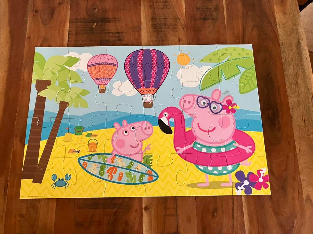 Peppa pig puzzel, Kinderen en Baby's, Speelgoed | Kinderpuzzels, Ophalen of Verzenden, 10 tot 50 stukjes, Gebruikt, 2 tot 4 jaar