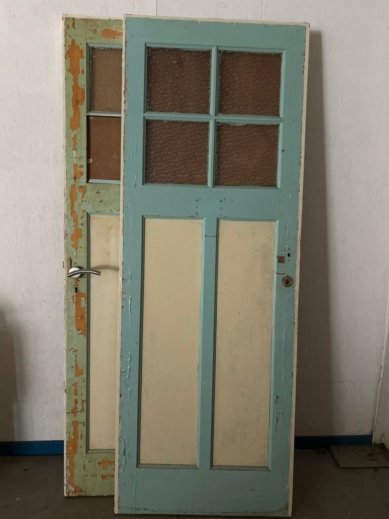 Diverse Oude Paneeldeuren, Gebruikt, Minder dan 80 cm, 215 cm of meer, Binnendeur