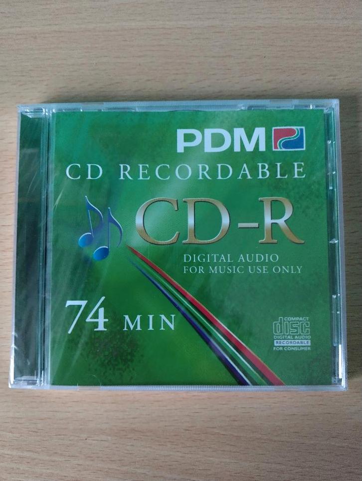 PDM CD-R 74MIN. * Geschikt Voor Audio CD Recorders * Sealed, Computers en Software, Beschrijfbare discs, Nieuw, Cd, Ophalen of Verzenden