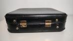 K550 VINTAGE stewardess koffer zwart van geperst karton, Overige materialen, Gebruikt, Onbekend, Minder dan 50 cm