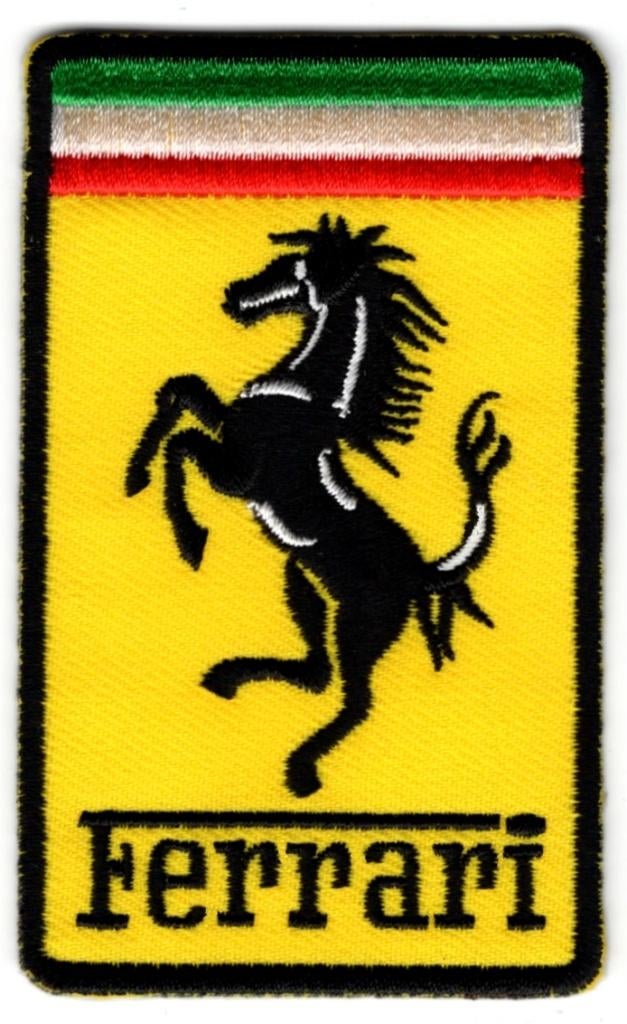 Ferrari stoffen opstrijk patch embleem #2, Verzenden, Nieuw, Auto's