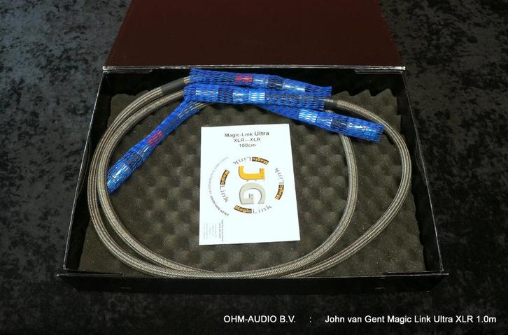 John van Gent (JvG Kabels) Magic Link Ultra XLR, 1.0 Meter, Audio, Tv en Foto, Audiokabels en Televisiekabels, Zo goed als nieuw