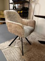 4x eetkamerstoel Luc - beige stoelen - draaibare stoel beige, Ophalen, Gebruikt, Stof, Vier