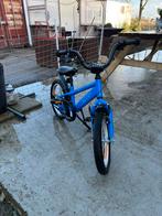 SJOEF Kinderfiets Blauw - Zo goed als nieuw, 16 inch, Ophalen of Verzenden, Zo goed als nieuw, 16 tot 20 inch, Zijwieltjes