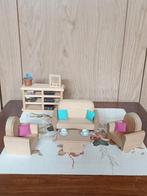 Mooie houten poppenhuis meubeltjes met accessoires 1:12, Ophalen of Verzenden, Gebruikt, Poppenhuis