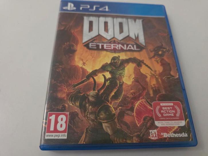 Doom Eternal voor Playstation 4 en 5 Lees Goed Aub, Spelcomputers en Games, Games | Sony PlayStation 4, Zo goed als nieuw, Shooter