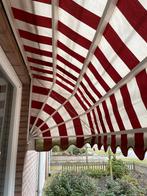 Gebruikt Markies Zonnescherm Rood/Wit Gestreep, Ophalen, Gebruikt, Markies, 250 cm tot 450 cm